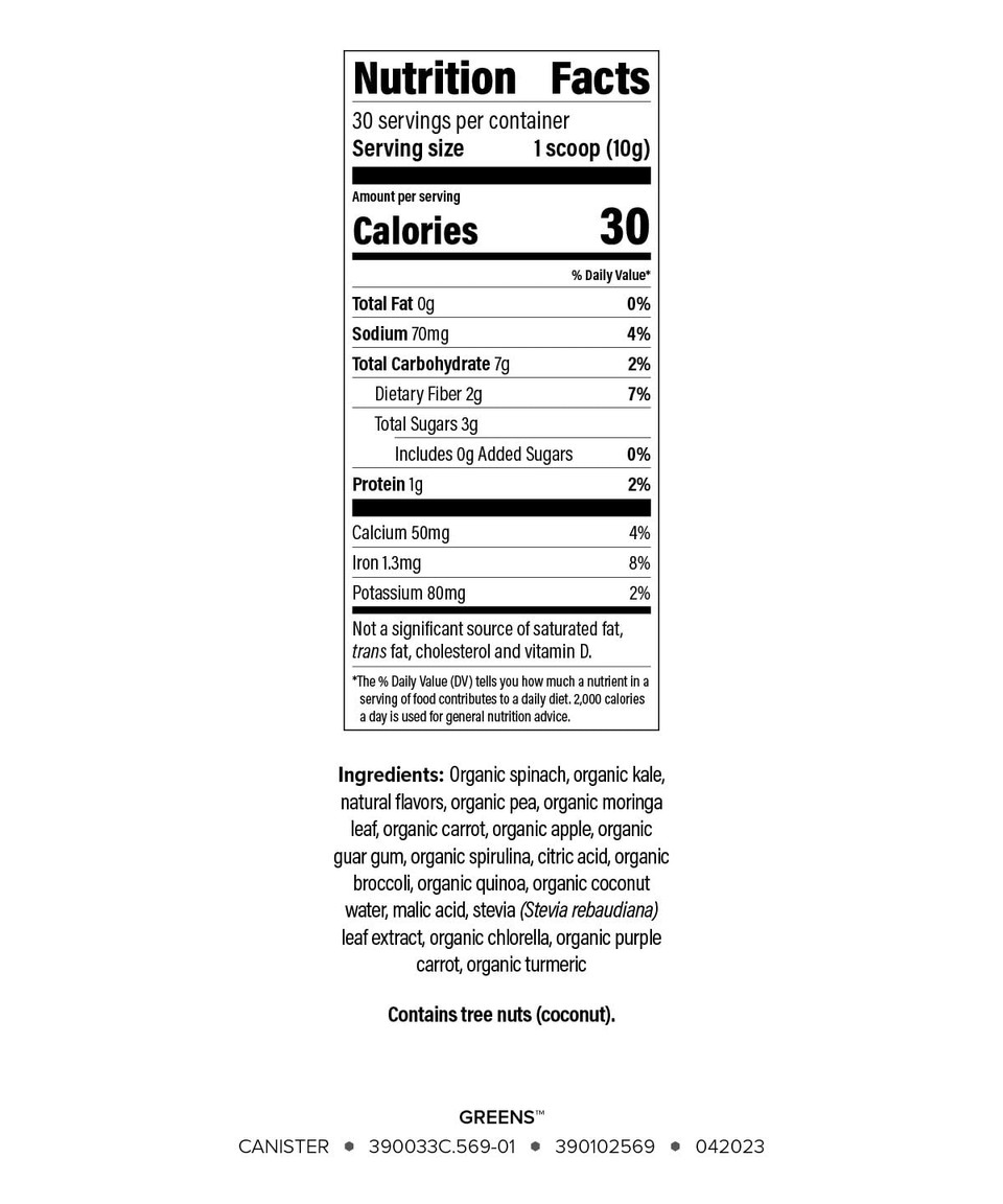 Isagenix Moringa Greens - Green Drink Powder With Antioxidants & Superfoods - Nutritional Supplement - Made With Non-Gmo, Whole-Food Vegetables - 10.6 Oz (30 Servings)