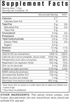 Youngevity Beyond Osteo Fx - Tropical Vanilla | Healthy Bone & Joint Support | Multi-Vitamin Powder | 30 Servings (2 Canisters)