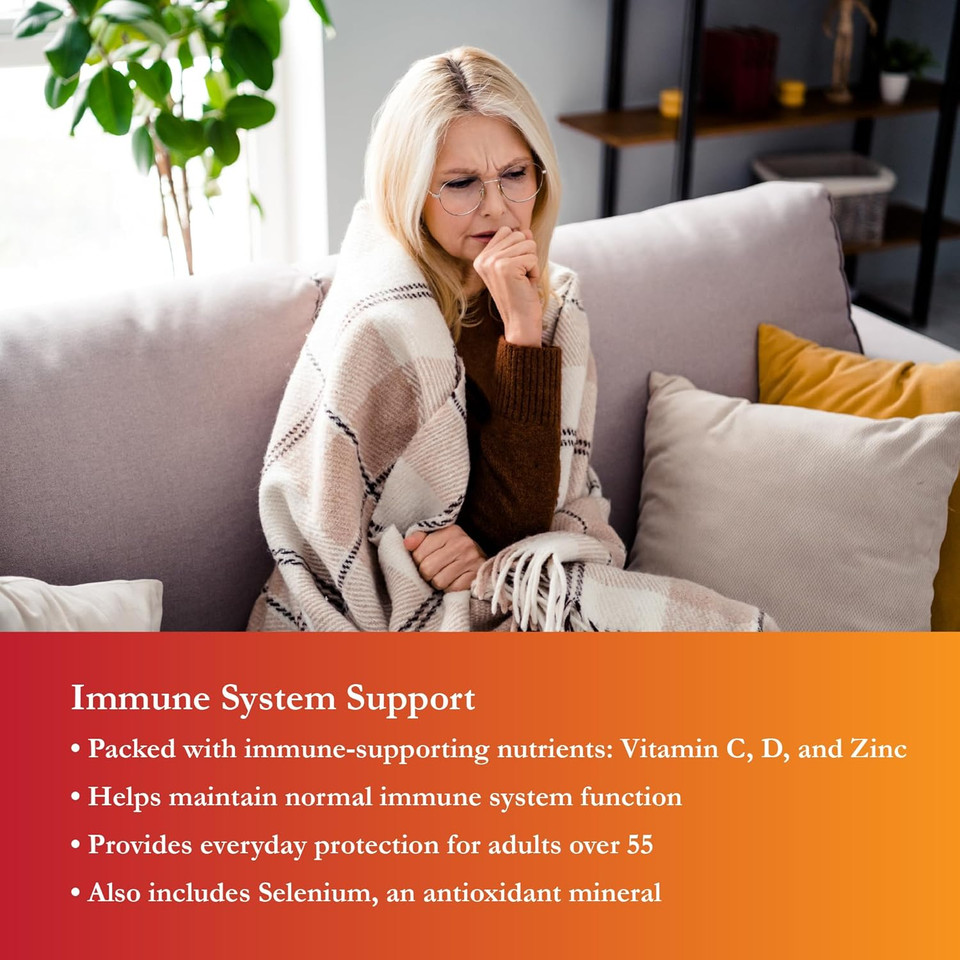 Buried Treasure Active 55 Plus - 32 Serv, Liquid Multivitamin For Seniors, Vegan, Sugar-Free, Natural Immune Support, Vitamins & Super-Foods Blend