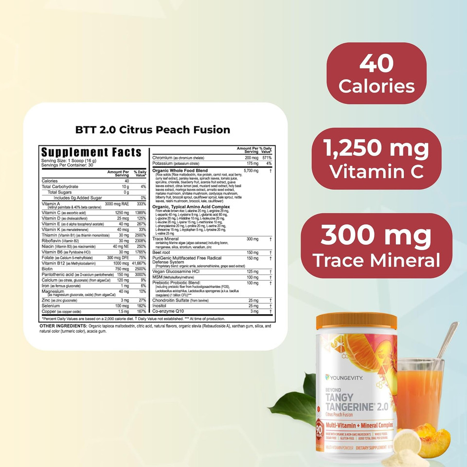 Youngevity Healthy Body Start Pack 2.0 (Beyond Tangy Tangerine 2.0, Osteo Fx Powder, Ultimate Efa Plus) (Ships Worldwide)