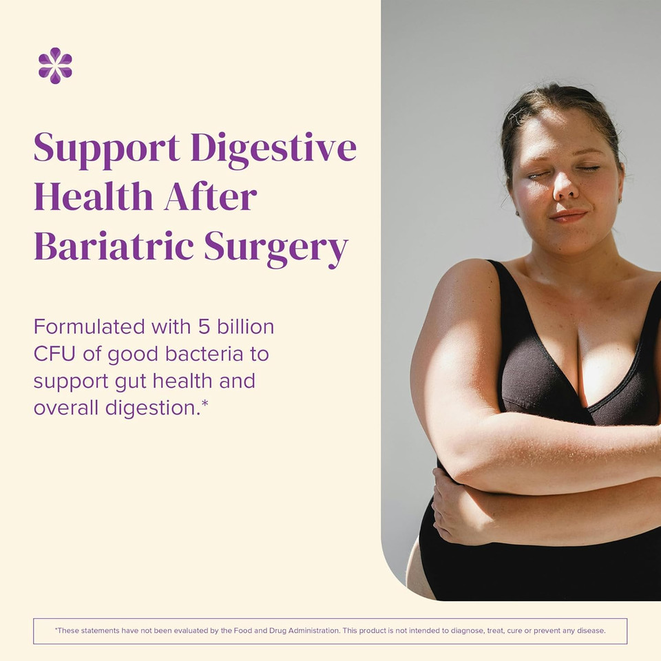 Barimelts Probiotic, 5 Billion Cfu, 60 Fast-Dissolving Tablets (2-Month Supply), Sugar-Free Probiotics For Women, Support Gut Health After Bariatric Surgery, Natural Cherry Flavor?