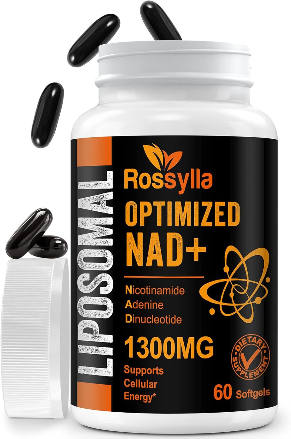 1300 Mg Liposomal Nad+ Supplement | Highest Absorption | Purest Nad Supplemet To Boost Nad+ Effetively | Boosting Nad+ Supplement For Aging Defese, Cellular Energy, Longevity | 240 Count