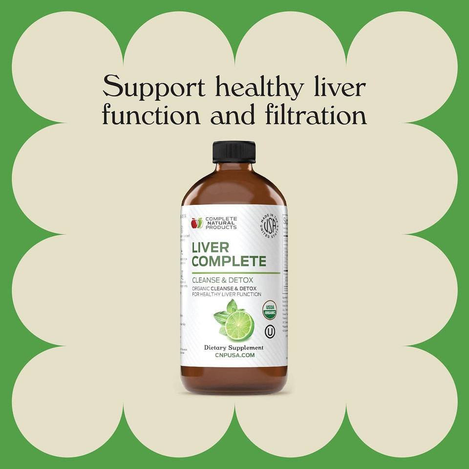 Liver Complete 16Oz - Organic Liquid Liver Cleanse & Detox Supplement For High Enzymes, Fatty Liver, & Liver Support Liver Complete 16Oz - Organic Liquid Liver Cleanse & Detox Supplement For High Enzymes, Fatty Liver, & Liver Support