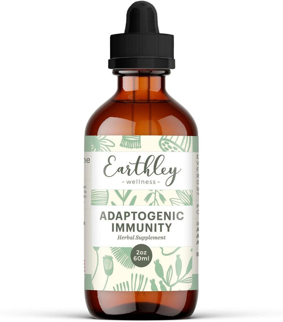 Earthley Wellness Adaptogenic Immunity, Support Immune Health All Year Round, Nurtional Support For A Healthy Body, Zero Added Flavors, Colors, Sugars, Or Allergens (2Oz)