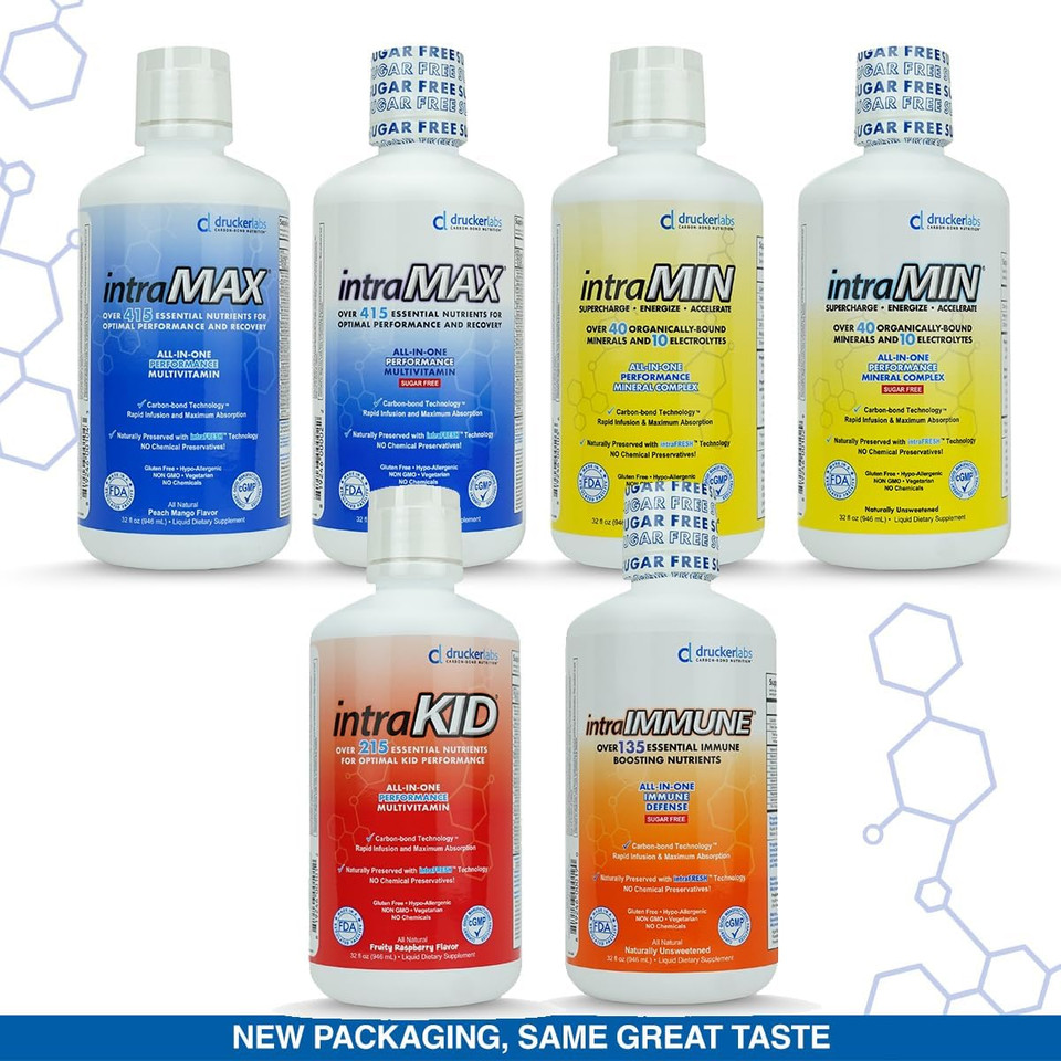 Drucker Labs Organic Sugar-Free All-In-One Performance Liquid Multivitamin For Men & Women | Non-Gmo, Gluten & Dairy Free | With Magnesium, Zinc, Vitamins D, C & E | 32 Oz