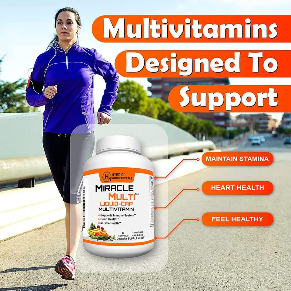 Miraclemulti Liquid Multivitamin Capsules For Men & Women - Complete Whole Food Blend Daily Vitamin & Mineral Supplement With Coq10, B12, 42 Superfood Enzyme - 120 Softgels Miraclemulti Liquid Multivitamin Capsules For Men & Women - Complete Whole Food Blend Daily Vitamin & Mineral Supplement With Coq10, B12, 42 Superfood Enzyme - 120 Softgels