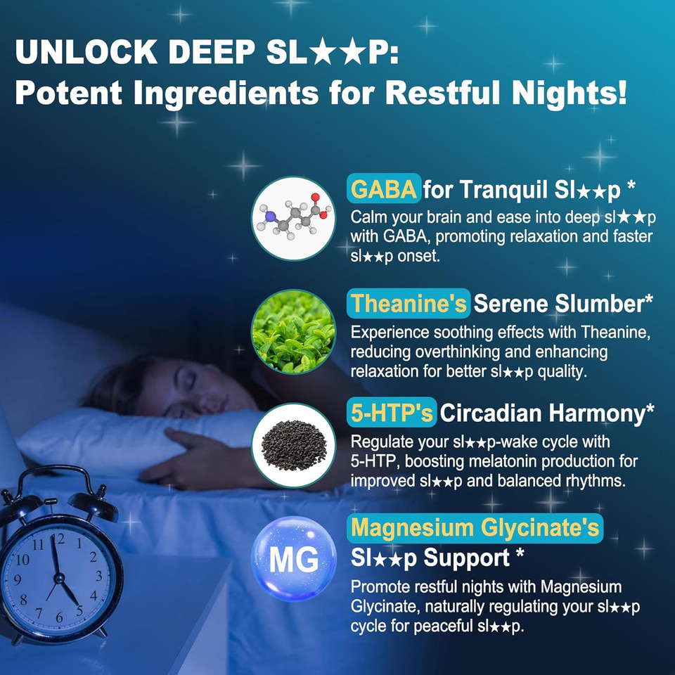 Gaba Supplement - 1000 Mg Liposomal Form For Optimal Absorption,Gaba With L-Theanine, Magnesium Glycinate, 5Htp, Vitamin D3 For Brain Calm, Mood, Zzz Better - Melatonin-Free 120 Softgels