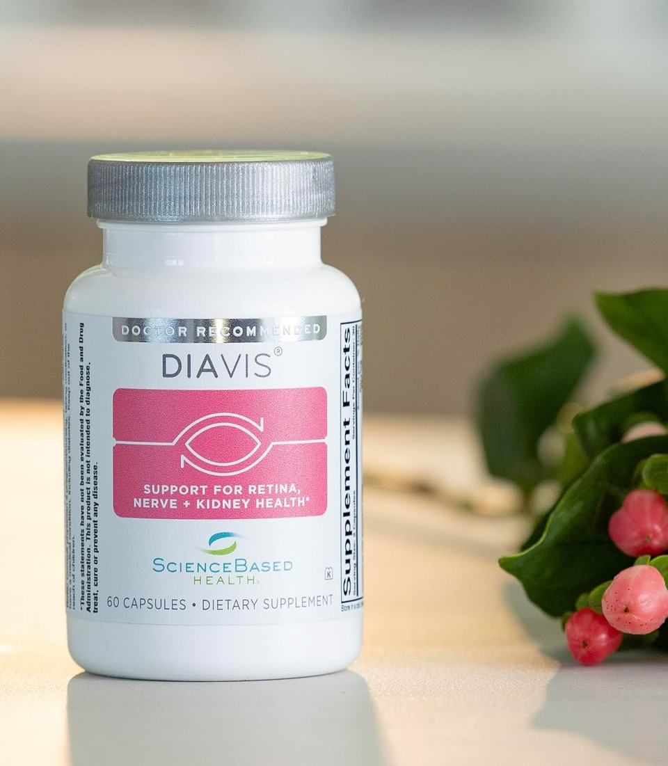  Retinal & Nerve Health Supplement  With Benfotiamine, Curcumin, Resveratrol & Grape Extract  Supports Circulation, Oxidative Stress & Kidney Function  60 Capsules