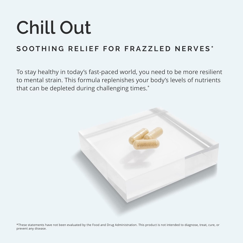 Brainmd Dr Amen Everyday Stress Relief - 120 Capsules - Promotes Relaxation & Focus - Non-Drowsy - Gluten Free - 30 Servings