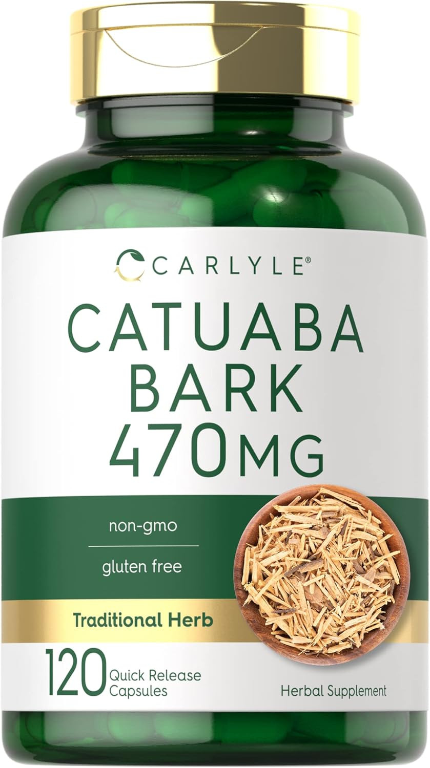 Carlyle Catuaba Bark Extract For Men And Women | 470Mg | 120 Capsules | Trichilia Catigua Supplement | Non-Gmo & Gluten Free