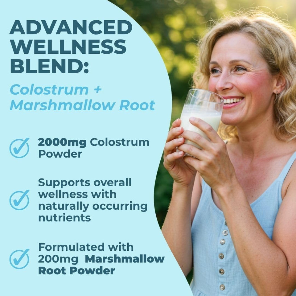 Vital Colostrum Powder For Gut And Immune Support High Igg Content Grass-Fed Bovine Source Organic Colostrum,Unflavored Powder, Non-Gmo,Gluten-Free, Made In Usa - 60 Servings