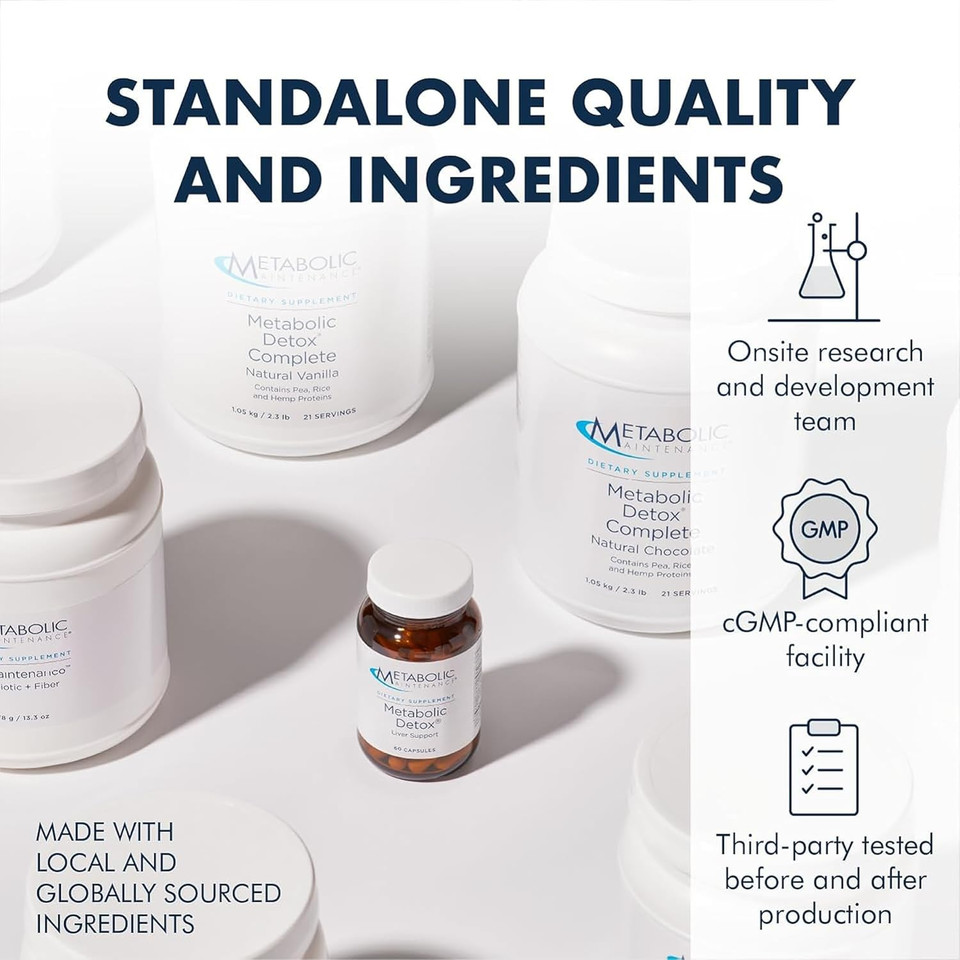 Metabolic Maintenance L-Glutathione 100Mg - Antioxidant, Immune, Liver + Detox Support Supplement - 'Free Form' For Superior Absorption (60 Capsules)