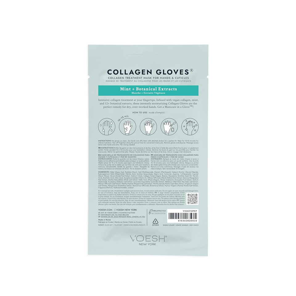 Voesh Collagen Gloves, Vegan Hand Masks, Moisturizing Hand Mask, Lotion Gloves, Hydrating Gloves, Hand Care, Spa Manicure Gloves, Dry Hand Treatment Voesh Collagen Gloves, Vegan Hand Masks, Moisturizing Hand Mask, Lotion Gloves, Hydrating Gloves, Hand Care, Spa Manicure Gloves, Dry Hand Treatment