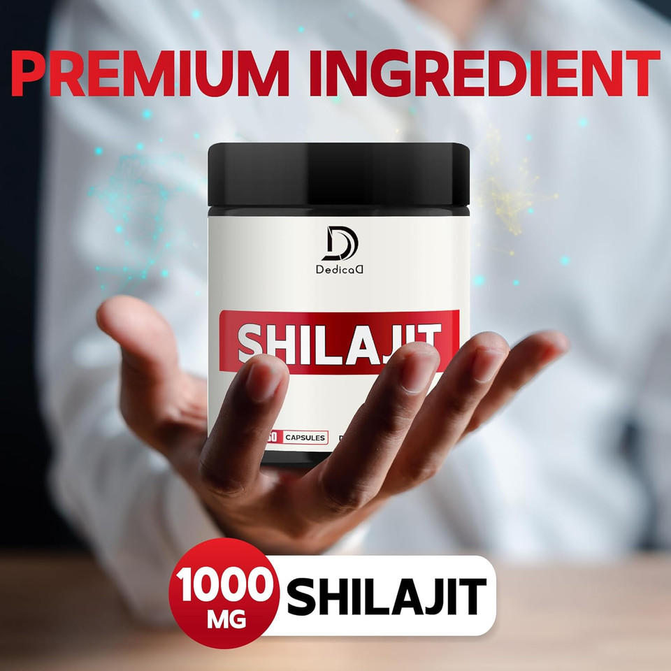 1000Mg Shilajit Pure Himalayan Organic Capsules - Contains Natural Fulvic, Humic Acid & 85 Others - Shilajit Supplement For Body Balance, Heart Health, Brain & Immune System Support - 60 Counts 1000Mg Shilajit Pure Himalayan Organic Capsules - Contains Natural Fulvic, Humic Acid & 85 Others - Shilajit Supplement For Body Balance, Heart Health, Brain & Immune System Support - 60 Counts
