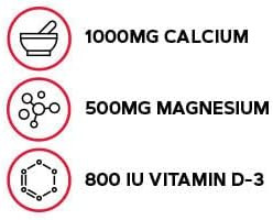 Gnc Calcium Plus Magnesium & Vitamin D-3 1000Mg, Essential For Building Strong Bones, 180 Count