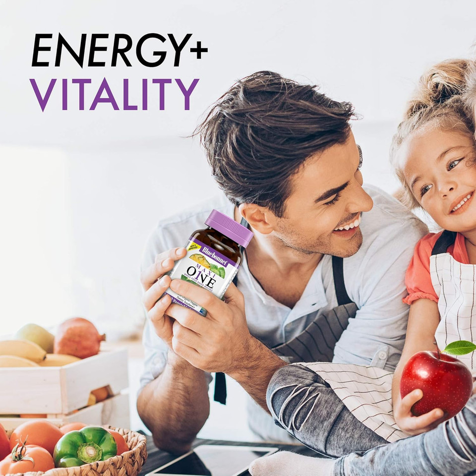 Bluebonnet Nutrition Maxi One (With Iron), Whole Food Multiple, Enzymes, Energy, Vitality, Gluten-Free, Kosher, Dairy-Free, Vegetarian Friendly, Soy-Free, Non-Gmo, 90 Vegetable Capsule, 3 Month Supply, Beige Bluebonnet Nutrition Maxi One (With Iron), Whole Food Multiple, Enzymes, Energy, Vitality, Gluten-Free, Kosher, Dairy-Free, Vegetarian Friendly, Soy-Free, Non-Gmo, 90 Vegetable Capsule, 3 Month Supply, Beige