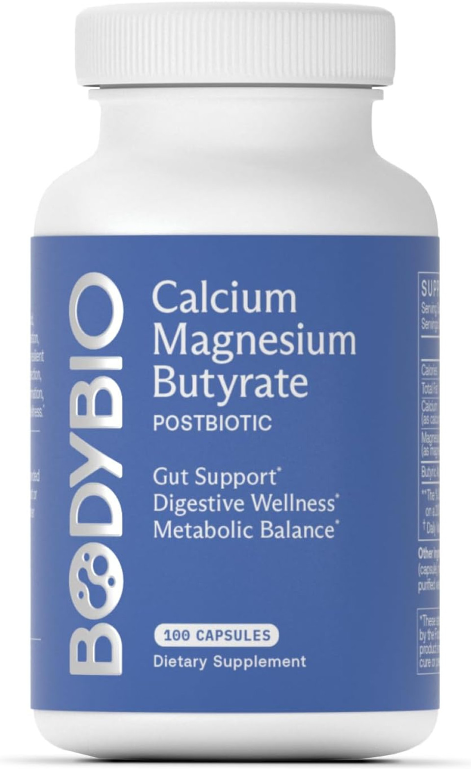 Bodybio Calcium Magnesium Butyrate - Postbiotic For Gut Health, Leaky Gut Repair, Digestive Support, Bloating Relief, & Microbiome Balance - Butyric Acid Supplement For Gi Wellness Bodybio Calcium Magnesium Butyrate - Postbiotic For Gut Health, Leaky Gut Repair, Digestive Support, Bloating Relief, & Microbiome Balance - Butyric Acid Supplement For Gi Wellness