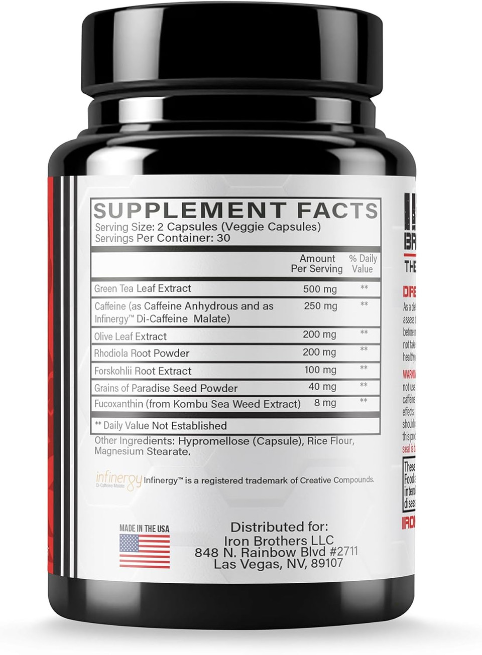 Iron Brothers Supplements Shred For Men & Women | Strong Appetite Suppressant For Weight Loss Management | Supports Cognitive Function Promotes Endurance Increases Energy - Fat Burner - Reduce Craving Iron Brothers Supplements Shred For Men & Women | Strong Appetite Suppressant For Weight Loss Management | Supports Cognitive Function Promotes Endurance Increases Energy - Fat Burner - Reduce Craving