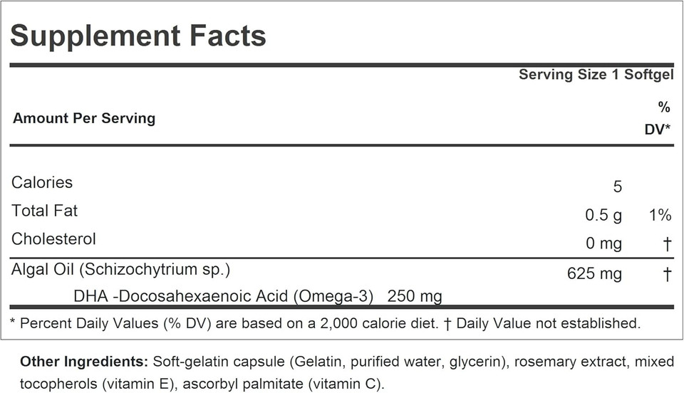 Andrew Lessman Algal Dha 250Mg 30 Softgels - Plant-Based Omega-3 Oils, Natural Marine Algae, High Dha, Non-Gmo, High Potency, No Stomach Upset, No Fishy Aftertaste. Small Easy To Swallow
