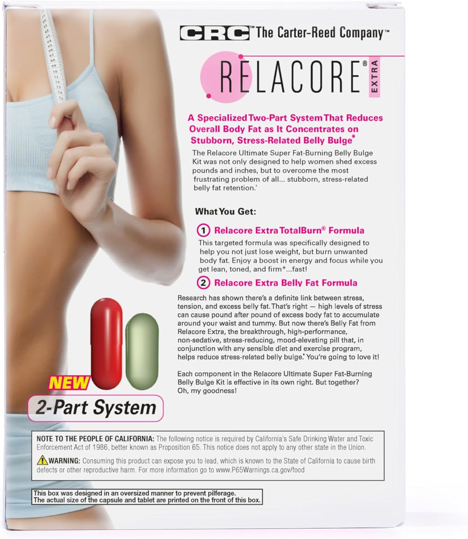 Ultimate Super Fat-Burning Belly Bulge Kit - Specialized Two-Pronged Weight-Loss System - Stress Relief And Fat Burning Supplements, 15 Day-Supply