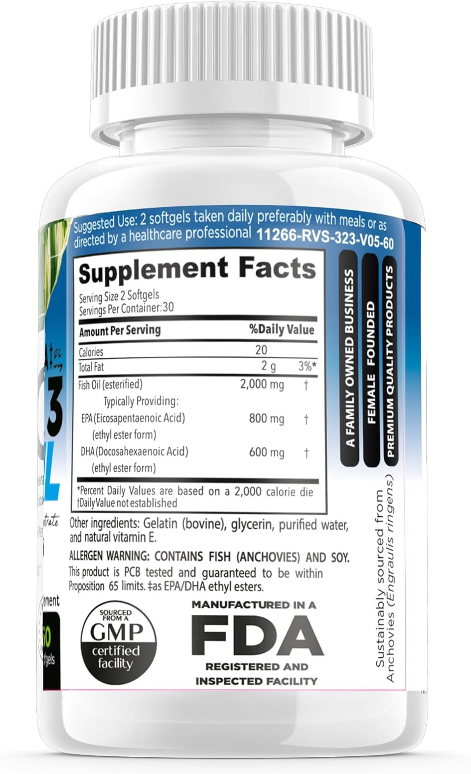 Omega 3 Fish Oil 2000Mg High Potency 800Mg Epa Dha 600Mg Burpless Supplement Non Gmo Omega 3 Fatty Acid Supplements High Dose Fish Oil For Dogs Cats Humans Made In Usa Omega 3 Fish Oil 2000Mg High Potency 800Mg Epa Dha 600Mg Burpless Supplement Non Gmo Omega 3 Fatty Acid Supplements High Dose Fish Oil For Dogs Cats Humans Made In Usa