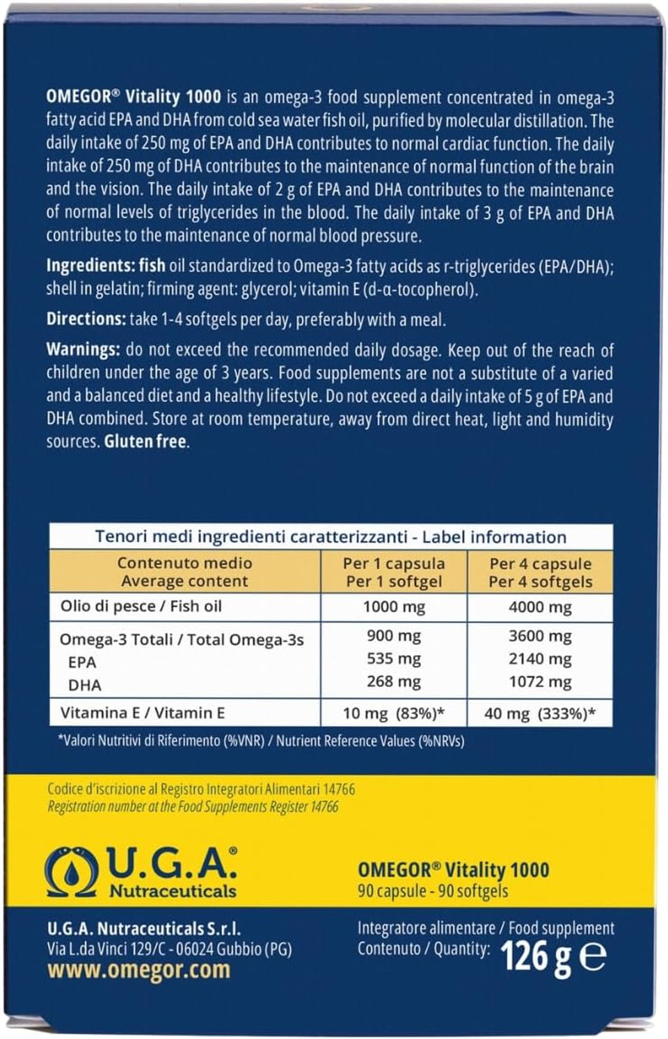 Omegor Omega 3 1000Mg Fish Oil Capsules Ifos Certified Vitality 1000 Dha Epa Omega3 Supplement - No Fishy Aftertaste, Non-Gmo (90 Softgels) Omegor Omega 3 1000Mg Fish Oil Capsules Ifos Certified Vitality 1000 Dha Epa Omega3 Supplement - No Fishy Aftertaste, Non-Gmo (90 Softgels)