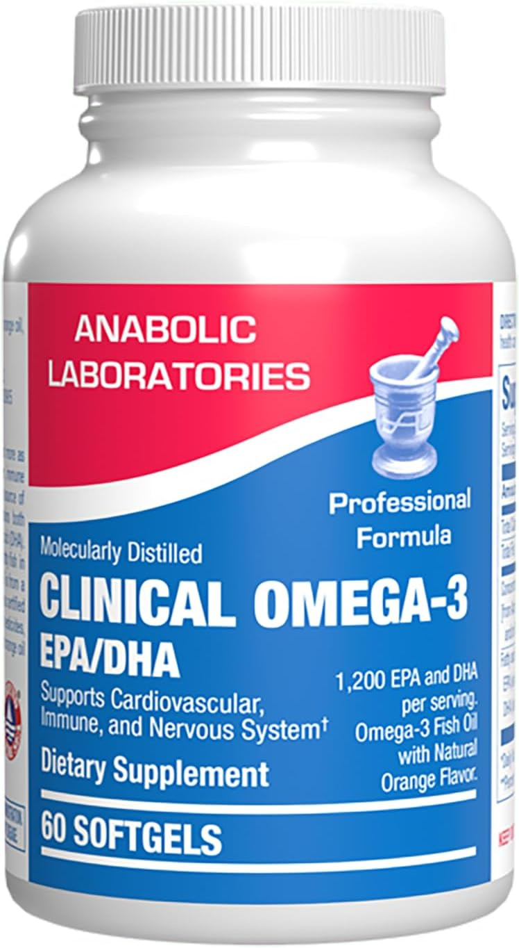Omega 3 Fish Oil 1200 Mg - Clinical Dha Epa Omega 3 Supplement With Burpless Fish Oil Brain Heart & Overall Health - Molecularly Distilled For Purity - Certified Sustainably Sourced (Orange Flavored)