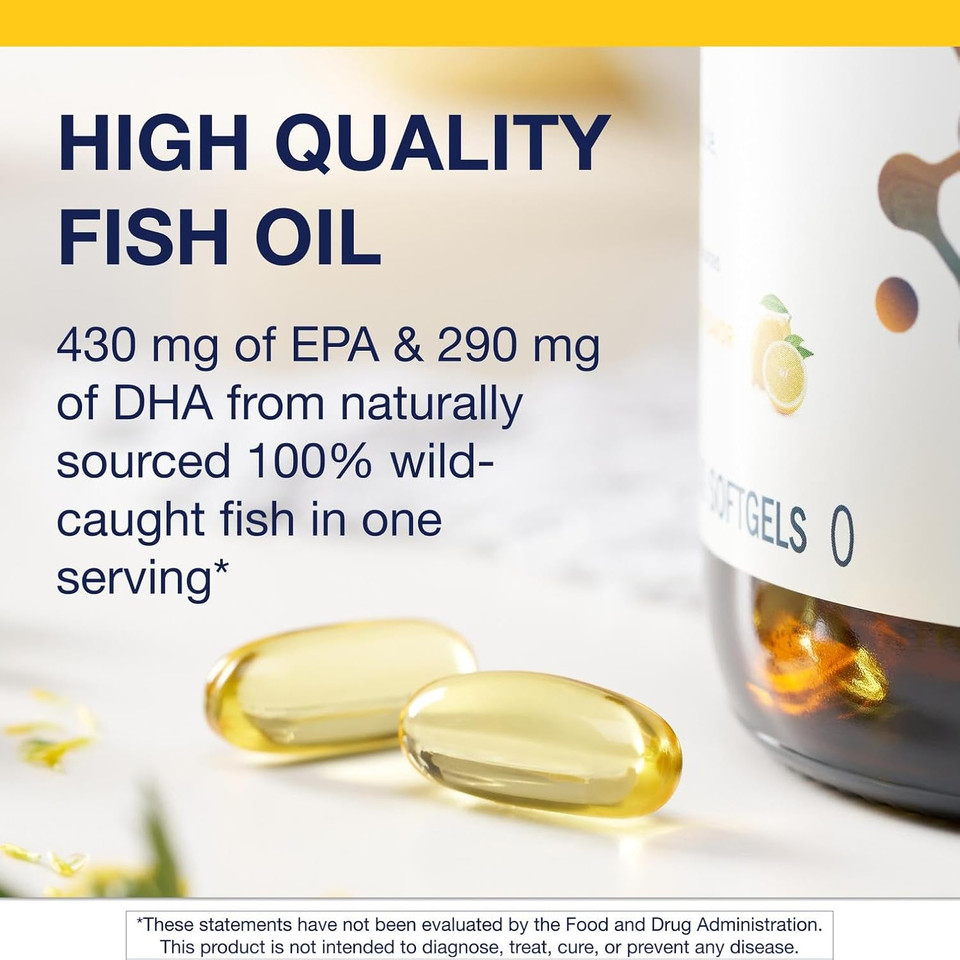 Metagenics Omegagenics Fish Oil Epa-Dha 720 Mg - Omega-3 Fish Oil Supplement - High Potency - For Heart Health, Musculoskeletal Health & Immune System Health* - With Dha & Epa - 240 Softgels