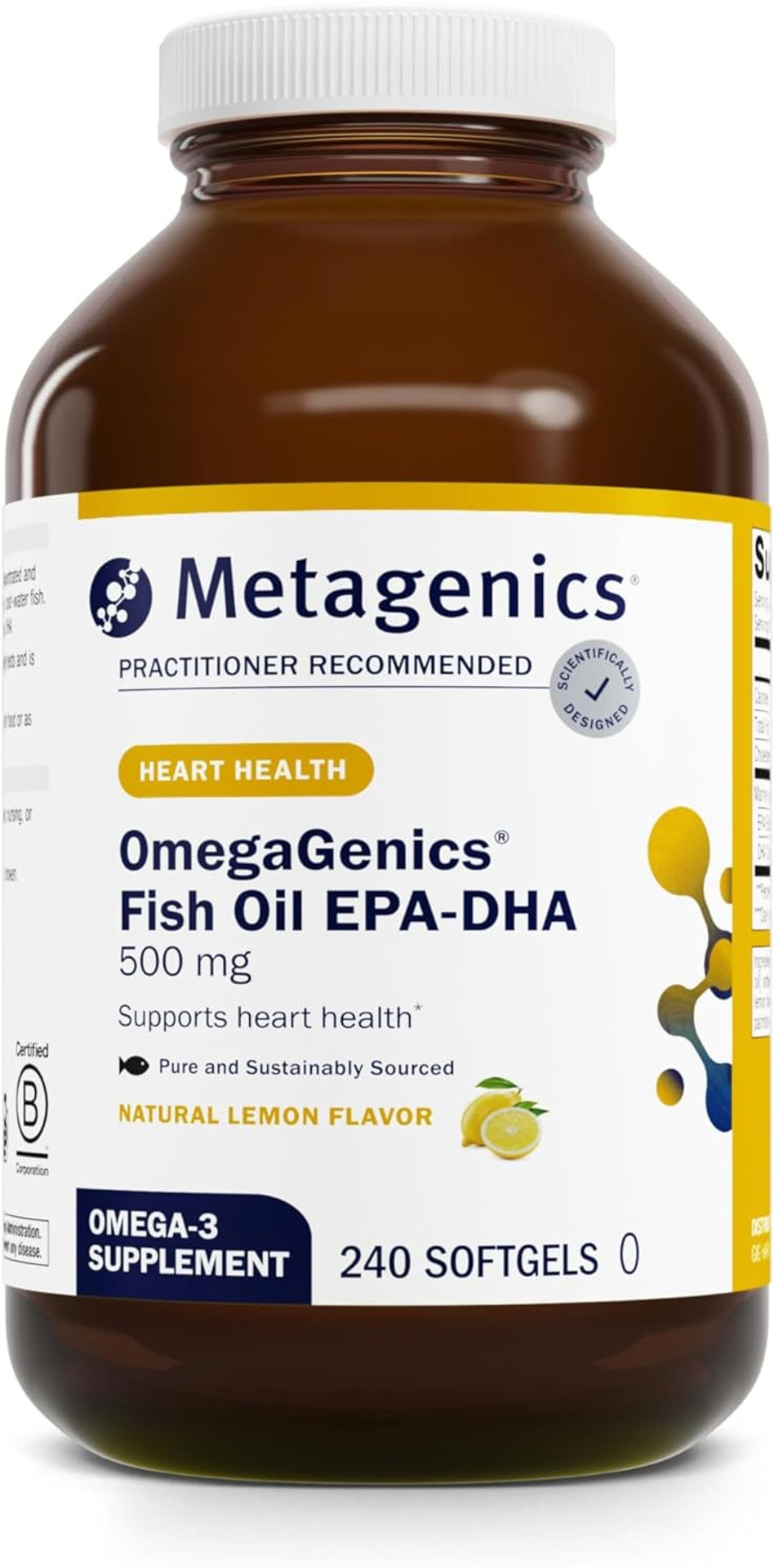 Metagenics Omegagenics Epa-Dha 500 - High Potency - Supports Cardiovascular Health* - Fish Oil Epa Dha - Purity & Quality Tested - Non-Gmo & Gluten-Free - 120 Count Metagenics Omegagenics Epa-Dha 500 - High Potency - Supports Cardiovascular Health* - Fish Oil Epa Dha - Purity & Quality Tested - Non-Gmo & Gluten-Free - 120 Count