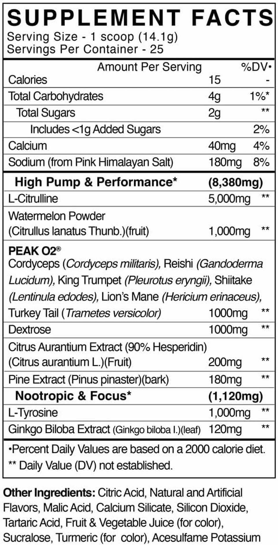 Blackmarket Adrenolyn Stim Free Pre Workout - Caffeine Free Flavored Powdered Drink Mix For Men & Women, Nitric Oxide Booster, Non Stimulant (Strawberry Lemonade, 25 Servings)
