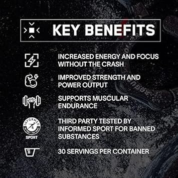 Bare Performance Nutrition Bpn Flight Pre Workout, Supports Energy And Mental Focus, Improved Endurance & Muscle Pumps With Carnosyn® Beta Alanine, Prickly Pear, 30 Servings