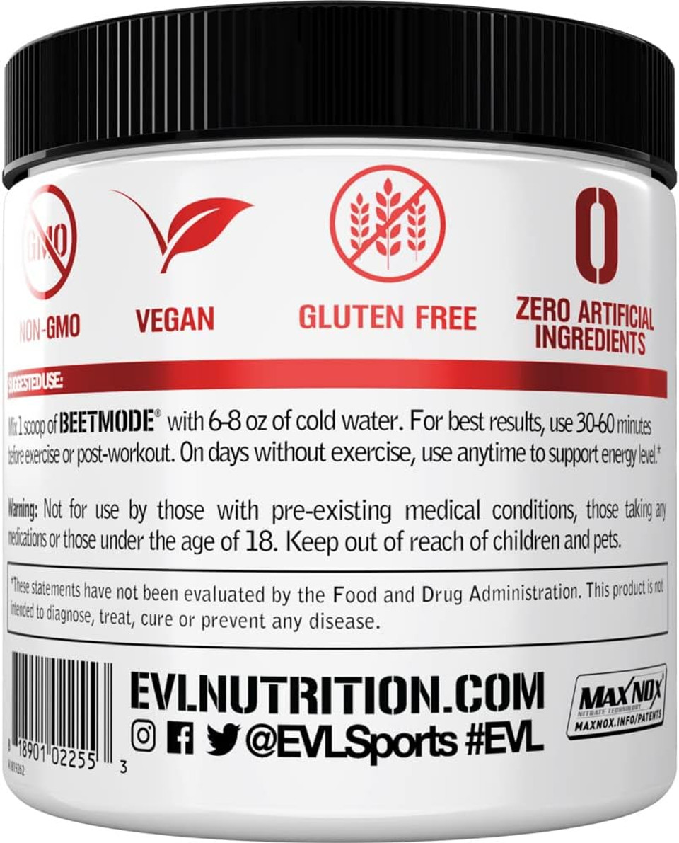 Evlution Nutrition Beetmode - Beet Root Powder - Nitric Oxide Booster - Black Cherry Flavor - Pre Or Post-Workout Supplement For Enhanced Energy & Performance - Vegan & Gluten Free - 30 Servings Evlution Nutrition Beetmode - Beet Root Powder - Nitric Oxide Booster - Black Cherry Flavor - Pre Or Post-Workout Supplement For Enhanced Energy & Performance - Vegan & Gluten Free - 30 Servings
