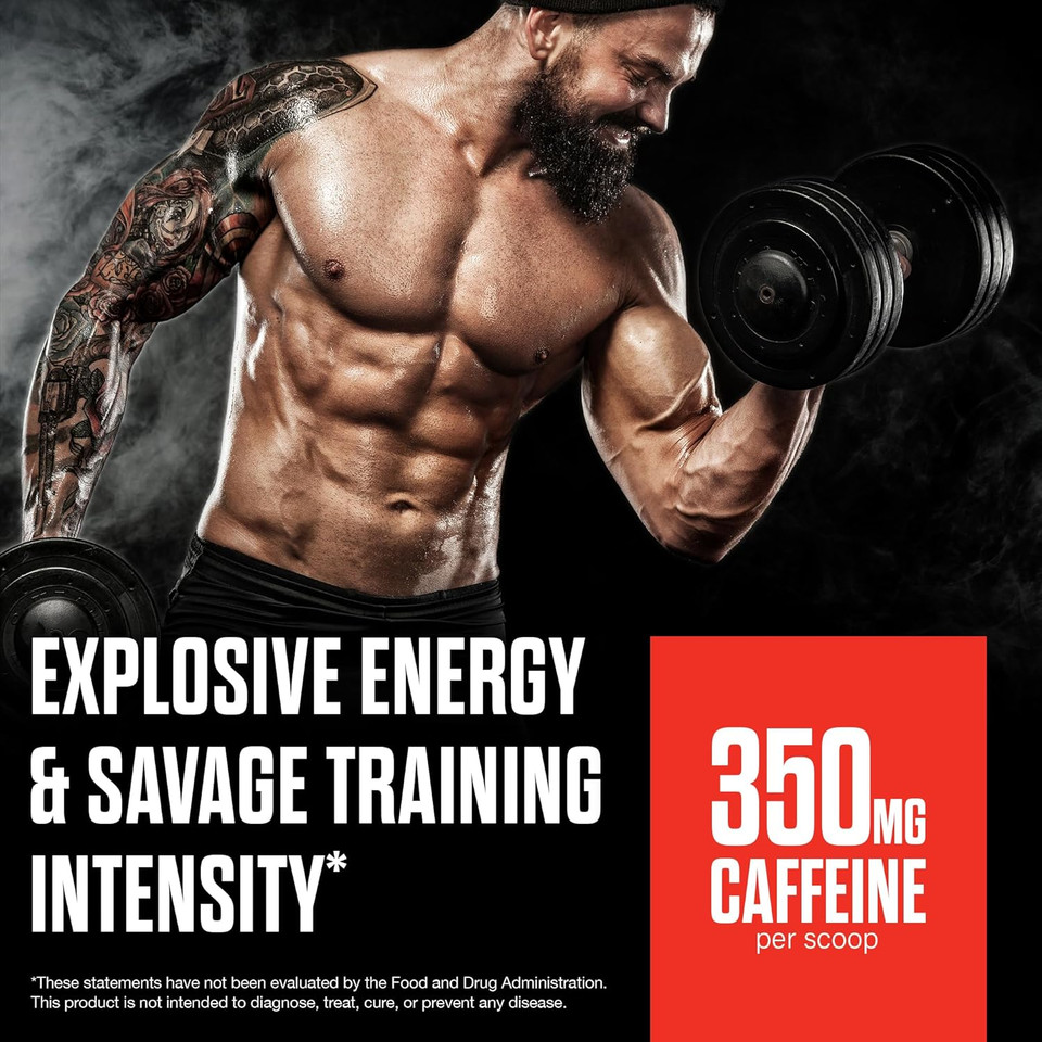 Jnx Sports The Shadow! 350Mg Of Caffeine Hard Core Preworkout - Fruit Punch 30 Servings | Electric Energy, Mental Focus & Superhuman Strength For Men & Women