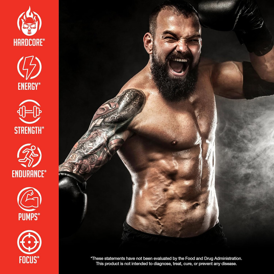 Jnx Sports The Shadow! 350Mg Of Caffeine Hard Core Preworkout - Strawberry Pineapple 30 Servings | Electric Energy, Mental Focus & Superhuman Strength For Men & Women