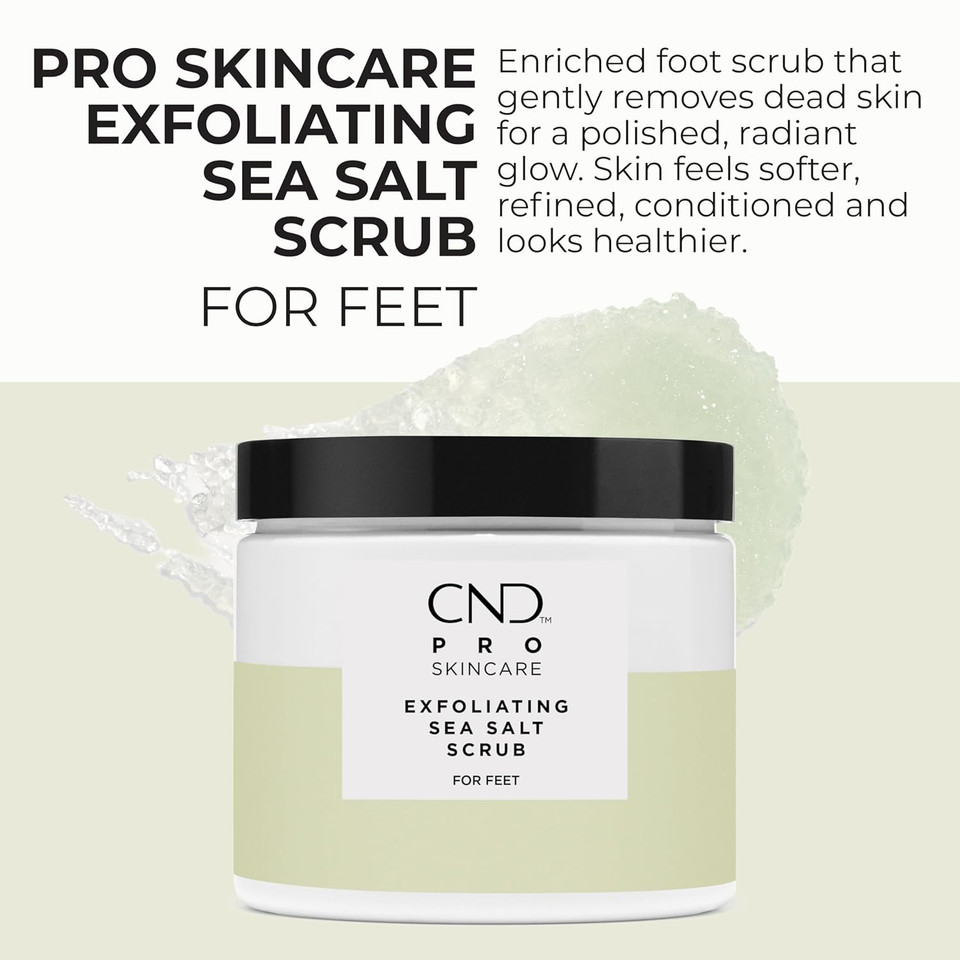 Cnd Pro Skincare For Feet, Mineral Bath, Exfoliating Sea Salt Scrub, Advanced Callus Remover, & Intense Hydration Treatment | Vegan, Natural Origin Formula