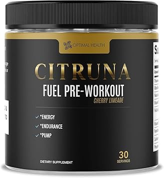 Fuel Pre Workout Mix And Energy Supplement, Zero Sugar Drink With B-Complex Vitamins To Boost Strength, Sharpen Focus, And Increase Endurance - 30 Servings, Cherry Limeade Flavor