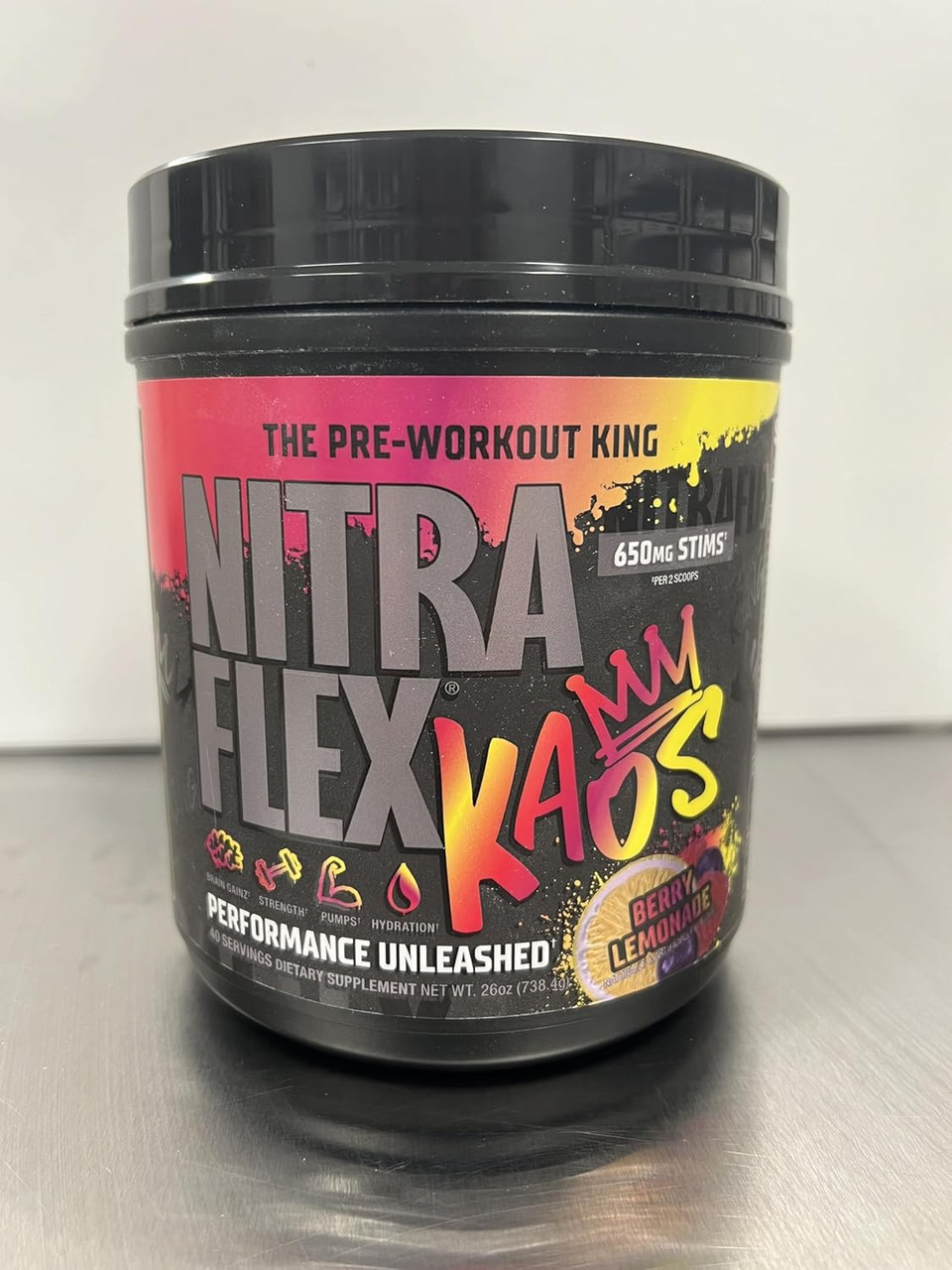 Nitraflex Kaos Berry Lemonade Pre-Workout Powder
