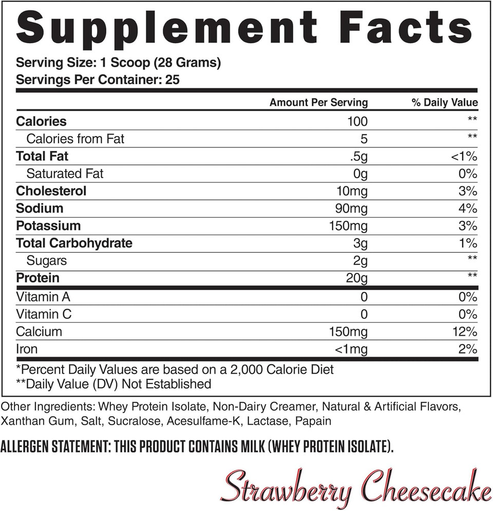 Steel Supplements Whey-Iso | Whey Isolate Protein Powder | Fast Absorbing | Lean Muscle Growth | Easy Digestion | Gluten Free | Low Carb | 25 Serving (Banana Pancakes)