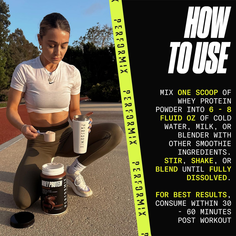 Performix - Whey Protein Isolate Blend - 24G Of Protein - 5.4G Of Bcaas - 110 Calories - Muscle Building & Post Workout Recovery - 100% Whey Protein Powder - 1.98 Lbs - 30 Servings - Chocolate