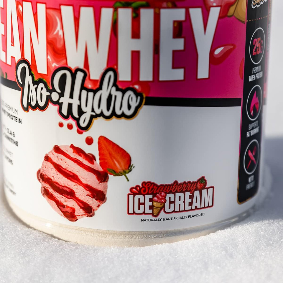Musclesport Lean Whey Revolution Protein Powder - Whey Protein Isolate - Low Calorie, Low Carb, Low Fat, Incredible Flavors - 25G Protein Per Scoop (2Lb, Strawberry)