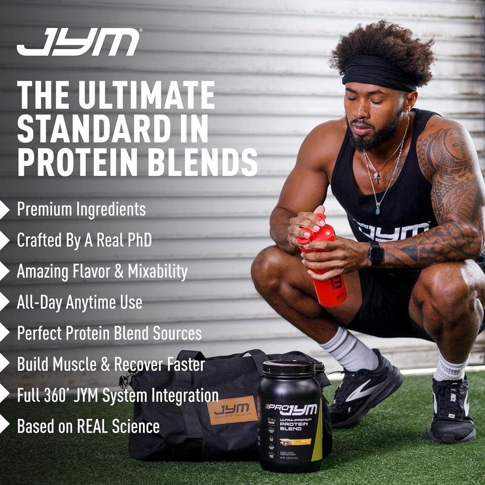 Pro Jym Chocolate Mousse Protein Powder - Whey Protein Isolates, Casein, & Milk Protein, Lean Muscle Building For Men & Women, Jym Supplement Science, 45 Servings Pro Jym Chocolate Mousse Protein Powder - Whey Protein Isolates, Casein, & Milk Protein, Lean Muscle Building For Men & Women, Jym Supplement Science, 45 Servings
