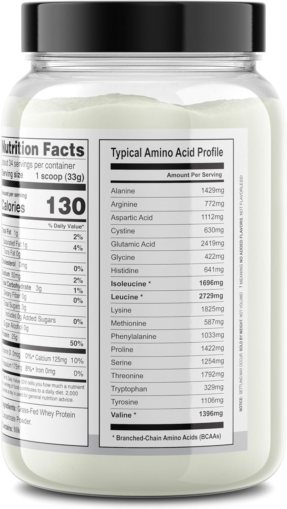 It'S Just! - 100% Whey Protein Concentrate, Grass-Fed Pasture Raised, Made In Australia, Rbst/Rbgh Hormone Free, Premium Wpc-80, No Added Flavors (Grass-Fed Unflavored, 2.5 Pound)