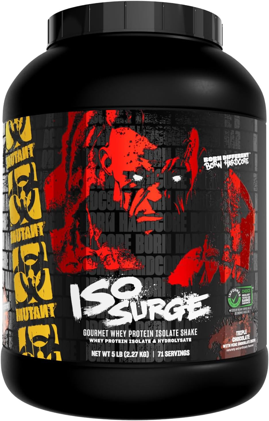 Mutant Iso Surge Whey Protein Isolate Powder Acts Fast To Help Recover, Build Muscle, Bulk And Strength (5 Pound, Big Orange Creamsicle)
