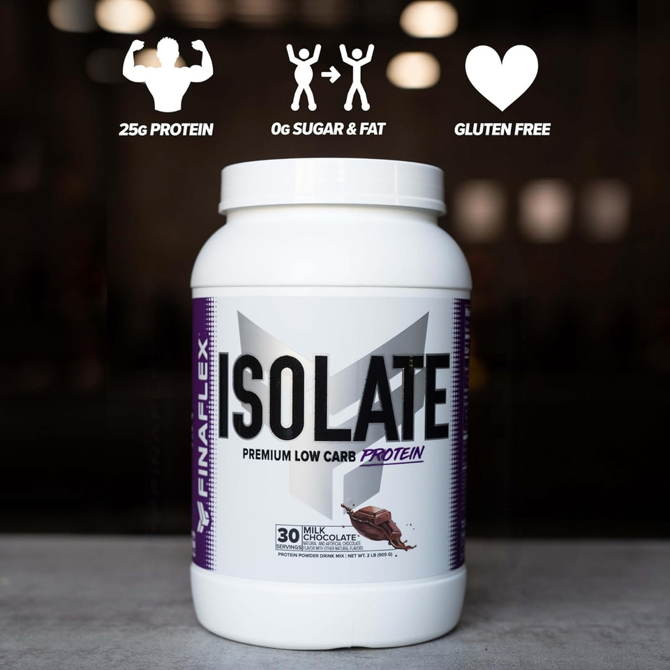 Finaflex Isolate, Vanilla Ice Cream - 5.5 Lb - 25 Grams Of Iso Protein Per Serving - Milkshake-Like Taste - Zero Sugar, Zero Fat & Gluten Free - 86 Servings