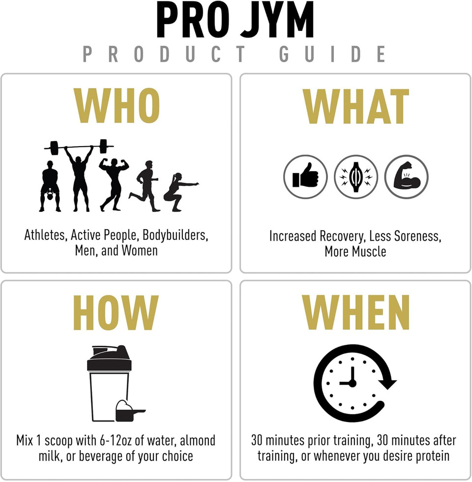 Jym Supplement Science Pro Jym Tahitian Vanilla Protein Powder - Whey Protein Isolates, Casein, & Milk Protein, Lean Muscle Building For Men & Women, 22 Servings
