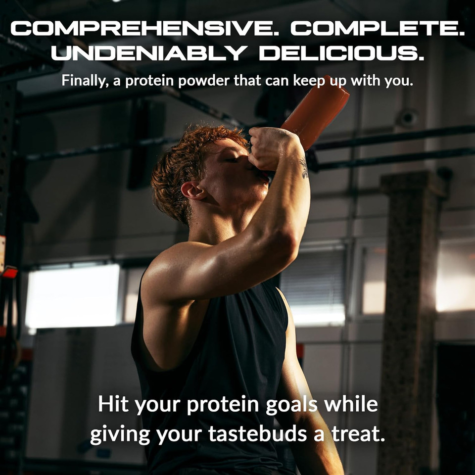 Granite Nutrition Protein Powder - Premium 5-Source Blend (Whey, Casein, Egg, Grass-Fed Beef) For Lean Muscle And Recovery - Blueberry Muffin Flavor, 30 Servings