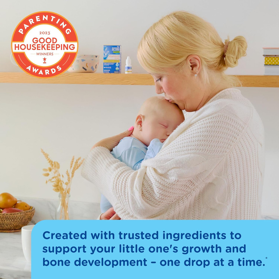 MommyS Bliss Organic Vitamin D Drops - Infants And Newborns - Supports Growth And Bone Development - Easy Use - 400 Iu Per Drop - 100 Daily Servings