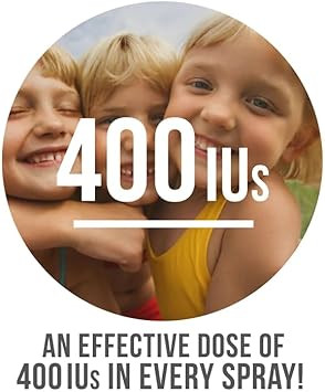 Kids Vitamin D3 400 Iu Spray Bubble Gum Flavor-1Oz- Naturally High Absorption Rate Supports Bone Boosts Immune System Vitamin Supplement