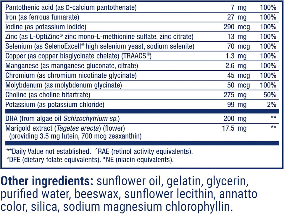 Life Extension Prenatal Advantage Supplement  Comprehensive Prenatal Vitamin For Pregnant Women - Complete Multivitamin For Healthy Brain With Dha - Non-Gmo, Gluten-Free -120 Softgels