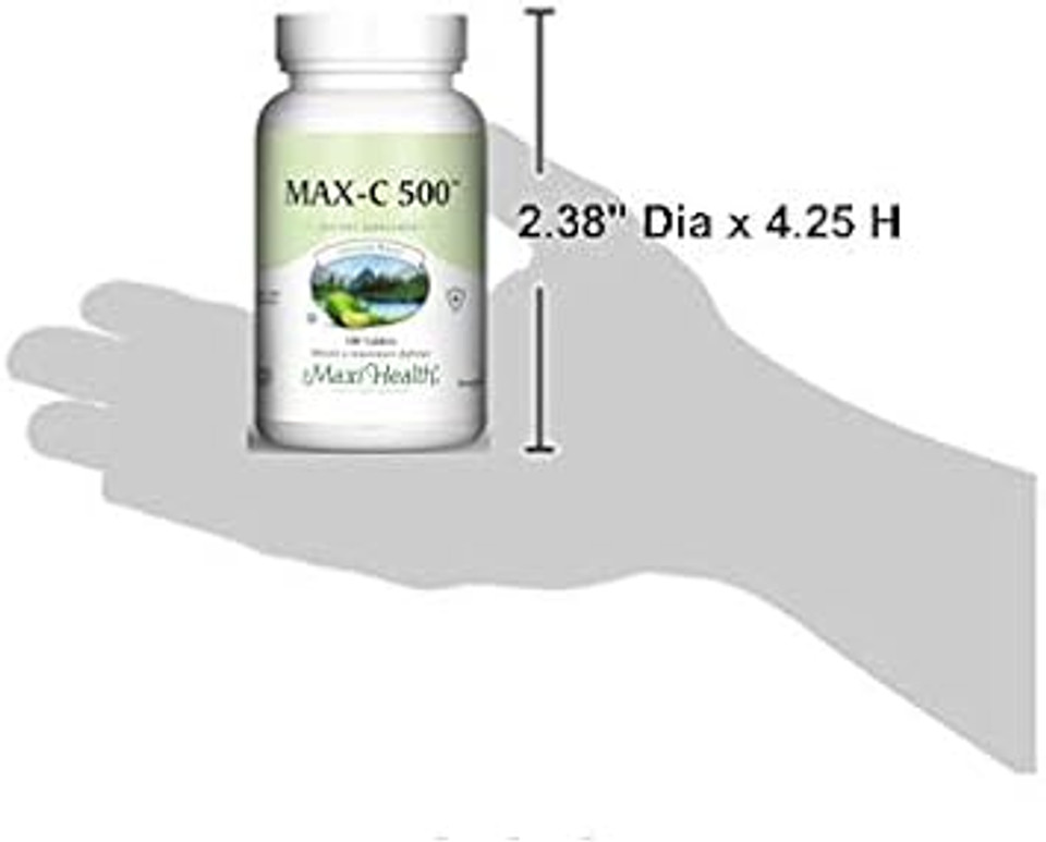 Maxi Health Max C 500 Mg - Vitamin C - With Lemon Bioflavonoids Complex - 250 Tablets